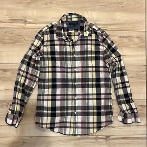 Banana Republic plaid long sleeve button up size medium
